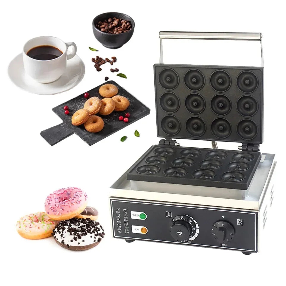 Mini 9-Holes Donut Machine New and Used Doughnut Maker for Bakery Restaurants Flour Mills for Milk Flour Corn 220V Fryer