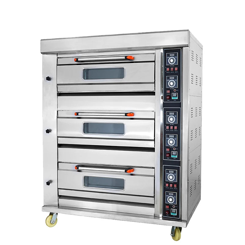 Commercial Kitchen Industrial Baking Oven Electric Deck Oven for Catering Bread Pizza Baking Commercial Catering Equipment