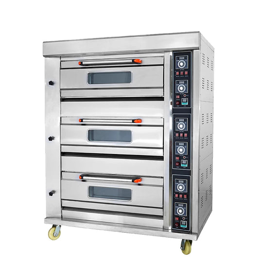 Commercial Kitchen Industrial Baking Oven Electric Deck Oven for Catering Bread Pizza Baking Commercial Catering Equipment