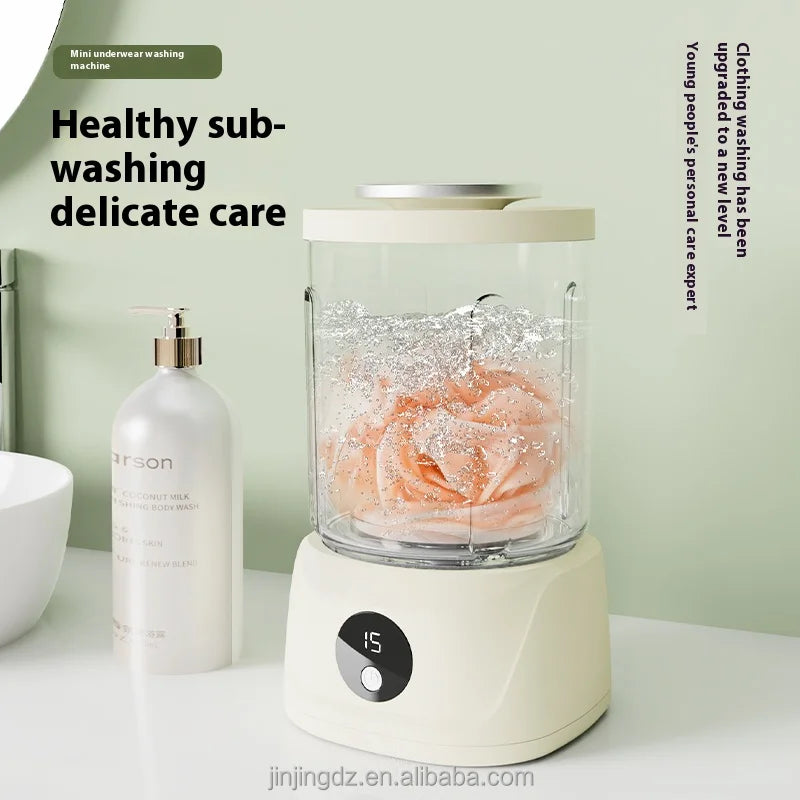 Portable Rechargeable Compact Deep Cleans Mini Wireless Portable Washing Machine for Underwear and Hosiery