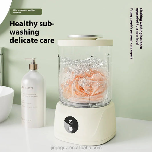 Portable Rechargeable Compact Deep Cleans Mini Wireless Portable Washing Machine for Underwear and Hosiery