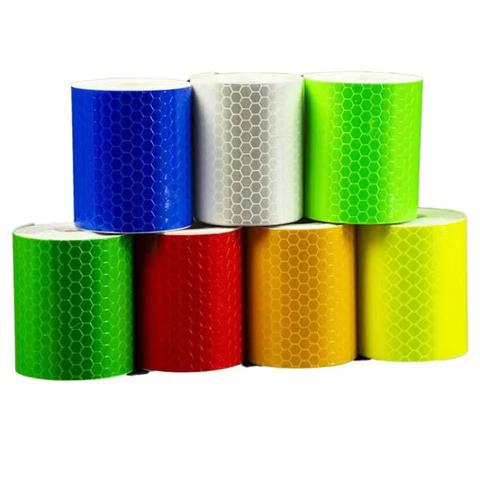Green Color Reflector High Visibility White Waterproof Adhesive Reflective Safety Tape Warning Reflector Tape
