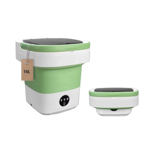 Portable 16L Mini Washing Machine USB Upgraded Spin Basket 3 Cleaning Modes for Hotel Apartment Small Foldable Clothes Design