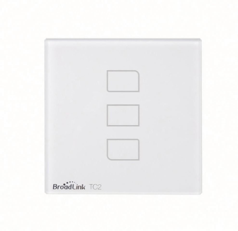 Smart Home Products Broadlink TC2 3 Gang UK Compatible with Alexa Google Home RF Control Smart Home Automation Single Live Wire