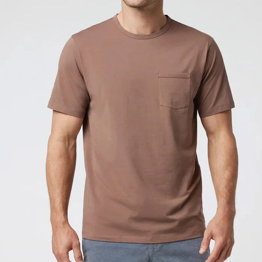 CH-2455 Men's Pocket T Shirt Athletic Fit Soft Tee Custom